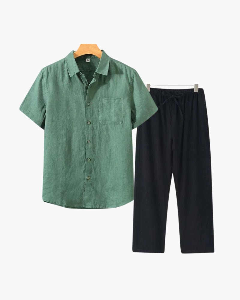Linen Set (Short Sleeve) - MORVAN