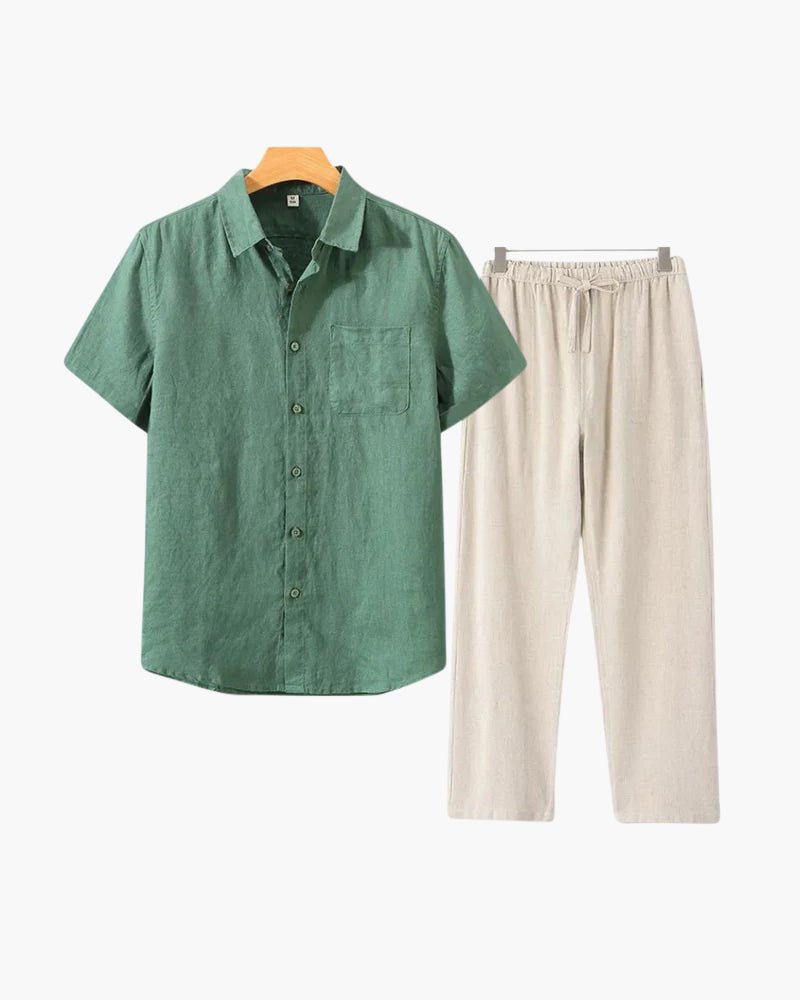 Linen Set (Short Sleeve) - MORVAN