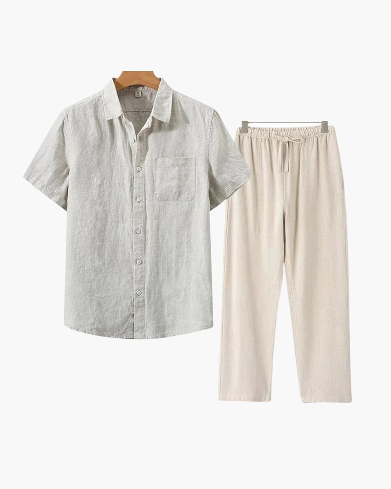 Linen Set (Short Sleeve) - MORVAN