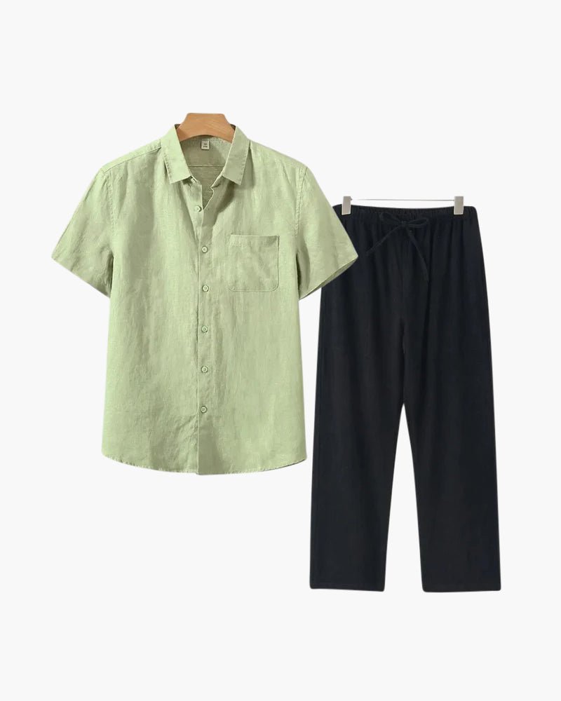 Linen Set (Short Sleeve) - MORVAN