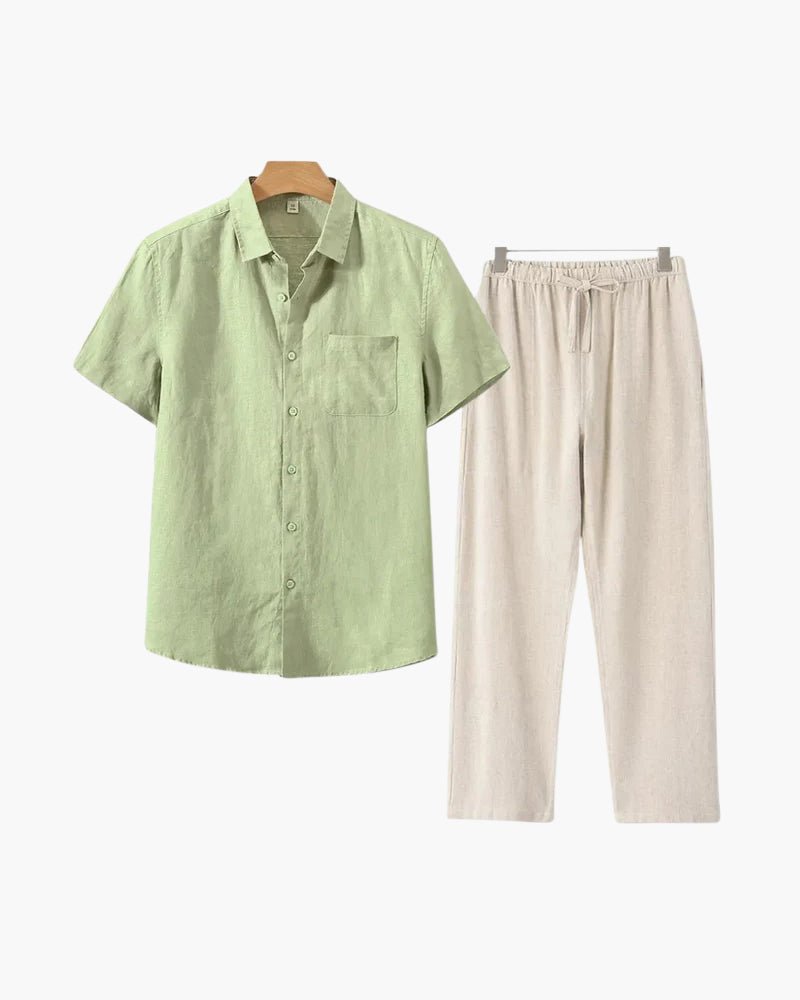 Linen Set (Short Sleeve) - MORVAN