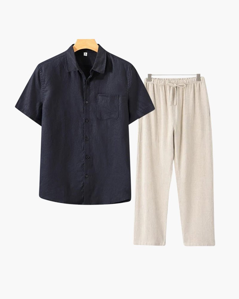 Linen Set (Short Sleeve) - MORVAN