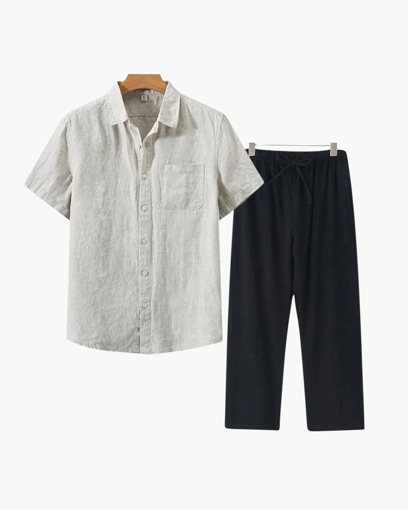 Linen Set (Short Sleeve) - MORVAN