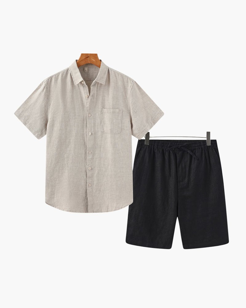 Linen Set (with Shorts) - MORVAN