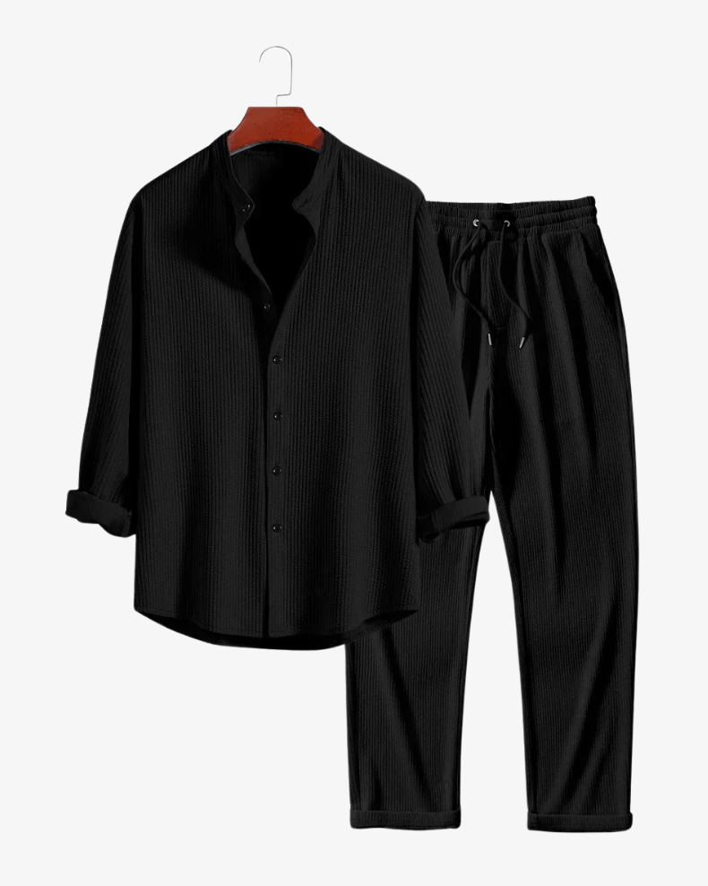 Two - Piece Men’s Set – Premium Black - MORVAN